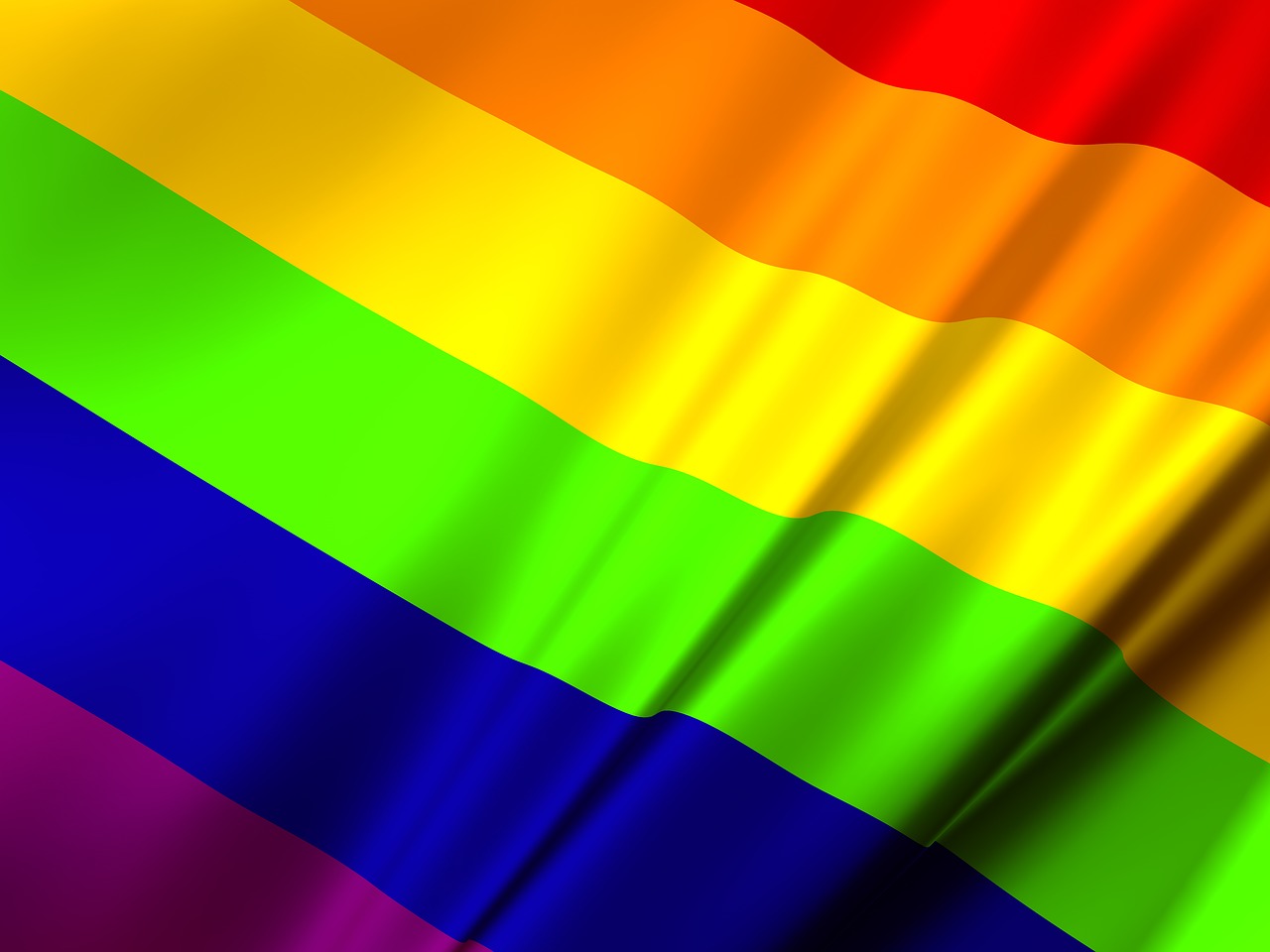 Rainbow flag.