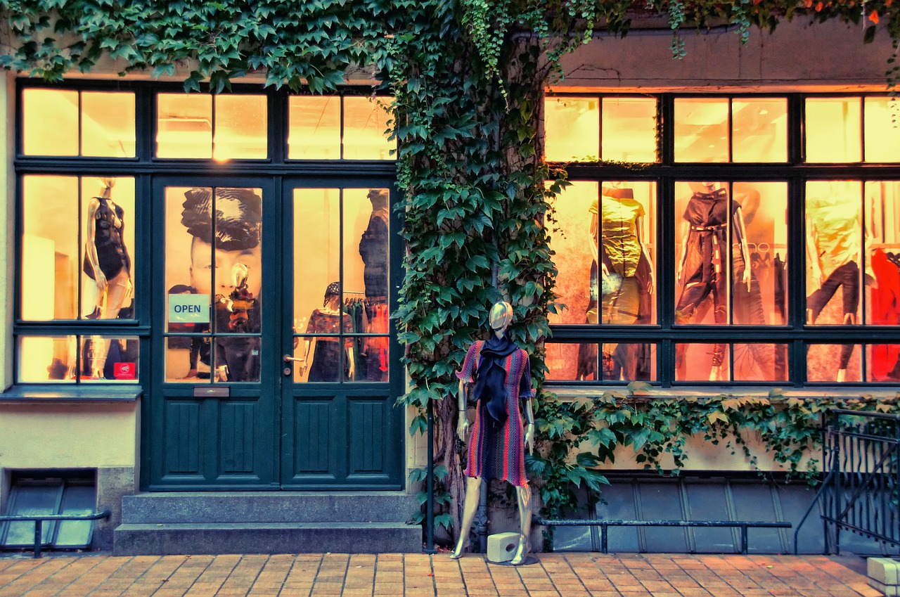 A boutique business storefront.