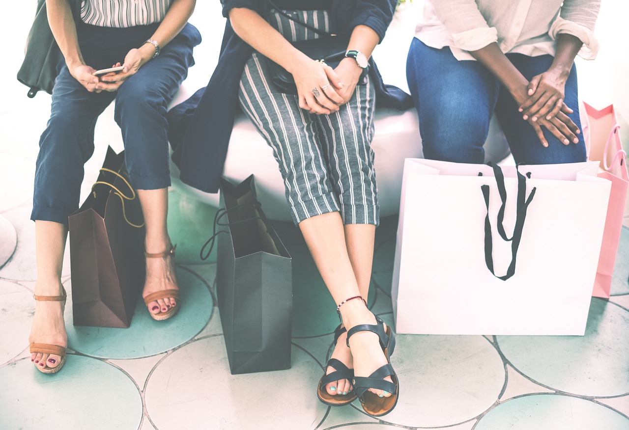 Women shopping.