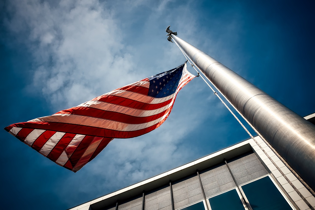 The American flag.